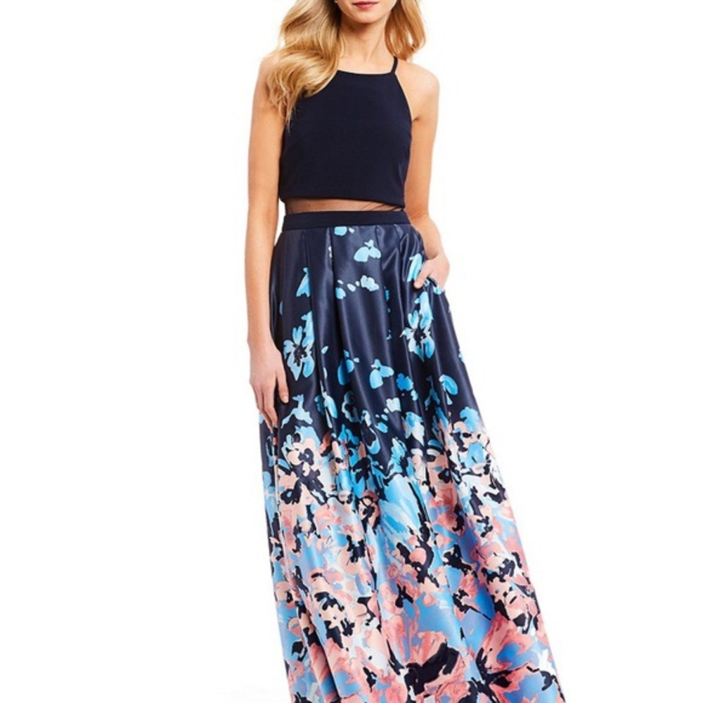 Betsy & Adam Floral Prom/Formal Dress